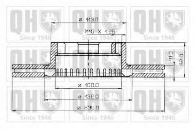 QUINTON HAZELL bdc3454 -  Тормозной диск